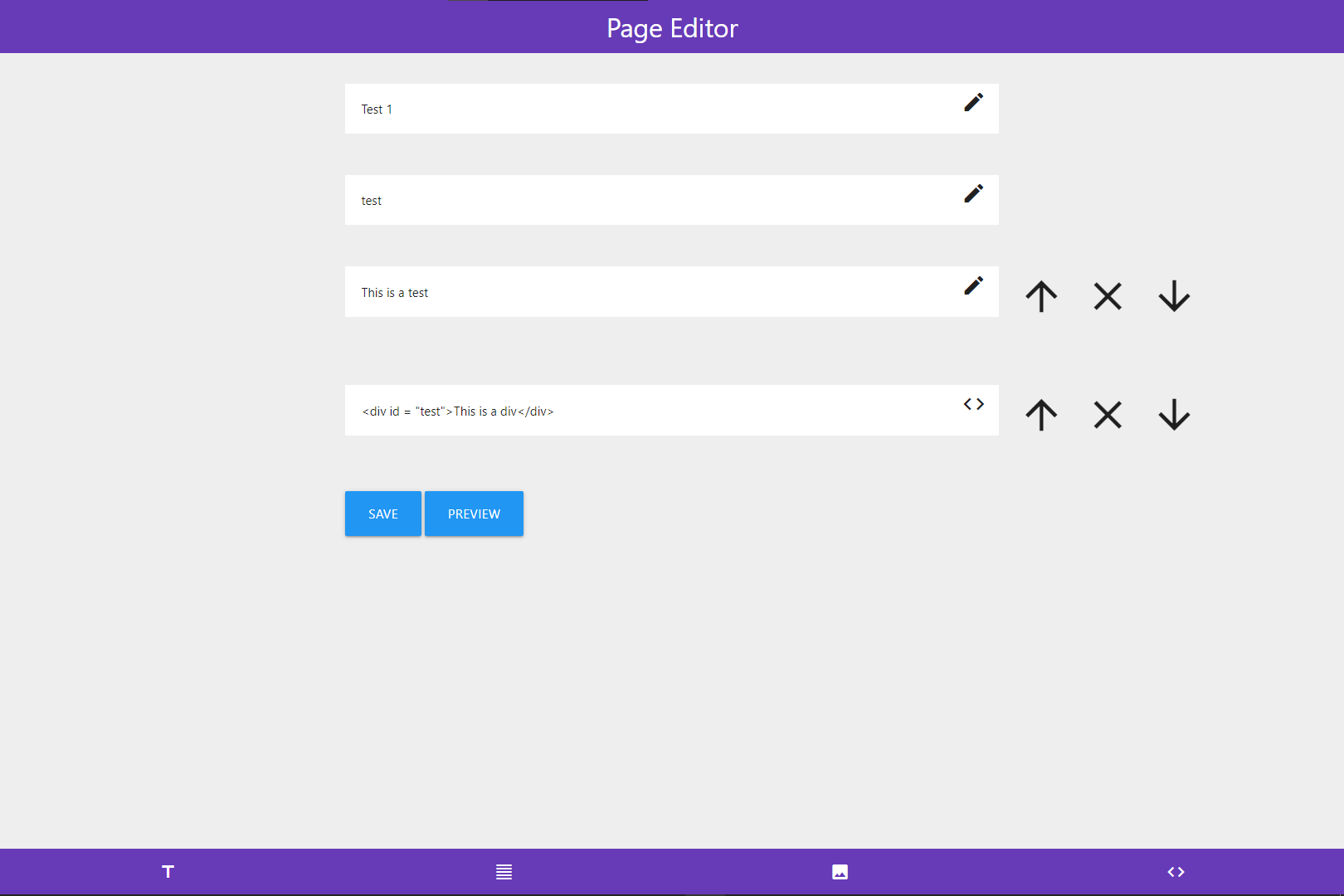 A list of nature images in a grid